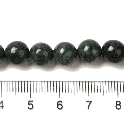 Natural Black Jade Beads Strands G-H067-A03-6MM-1