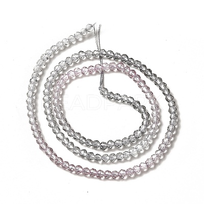 Transparent Gradient Color Glass Beads Strands X1-GLAA-H021-01B-12-1