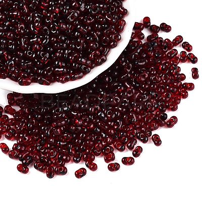 Picasso Spray Painted Glass Seed Beads SEED-T006-04-32-1