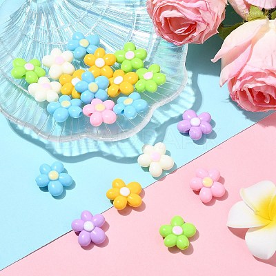 Opaque Acrylic Beads OACR-CJC0009-06-1
