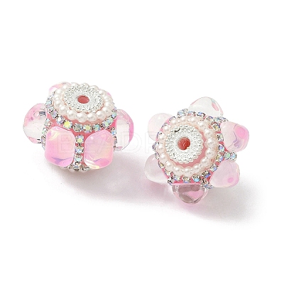 Sparkling Acrylic Rhinestone Beads CLAY-NH0003-01S-01-1