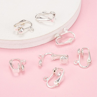 Iron Clip-on Earring Findings EC141-S-1
