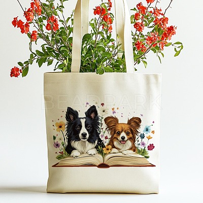 Canvas Women's Tote Bags ABAG-WH0057-007-1