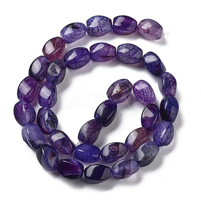 Natural Dragon Veins Agate Beads Strands G-G172-01N-1