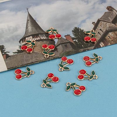 Alloy Enamel Pendants PALLOY-N0118-260-1