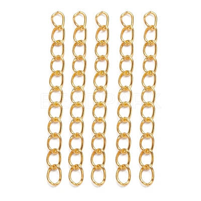 Iron Ends with Twist Chains CH-CH017-G-5cm-1