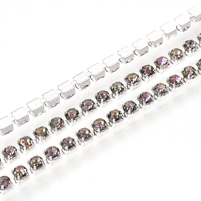 Iron Rhinestone Cup Chains CH-T006-01A-02-1