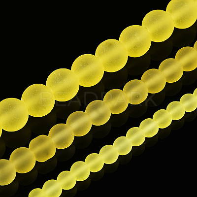 Transparent Glass Beads Strands GLAA-T032-T6mm-MD12-1
