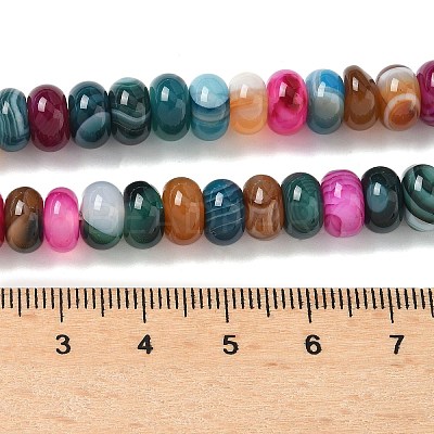 Natural Banded Agate Beads Strands G-F790-I01-01Q-1