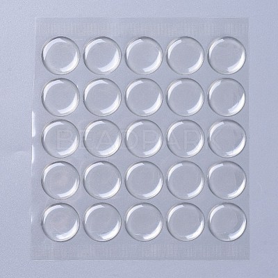 Plastic Clear Cabochons Epoxy Sticker AJEW-J031-01-1