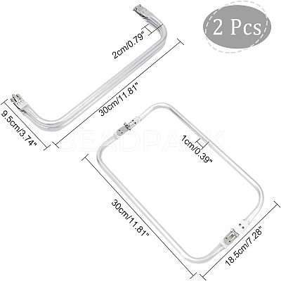 2Pcs Aluminum Bag Handle FIND-CA0004-80A-1