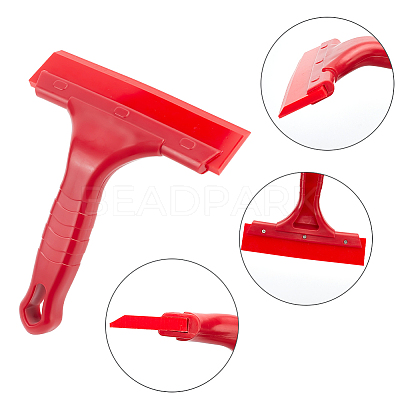 4Pcs 4 Colors PP Plastic Car Ice Scrapers AJEW-GL0001-38-1