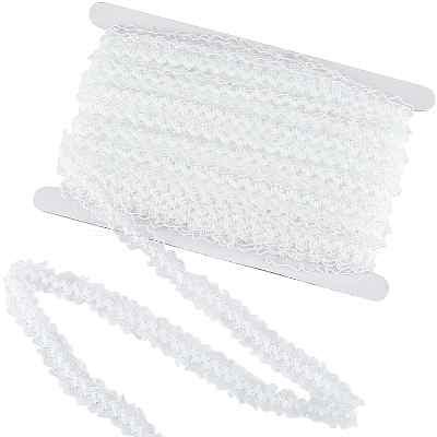 25M Nylon Elastic Pleated Lace Trim OCOR-CY0001-13A-1