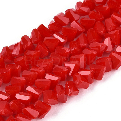 Opaque Glass Beads Strands GLAA-N019-4mm-02-1
