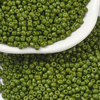 Baking Paint Glass Seed Beads SEED-S001-K9-1