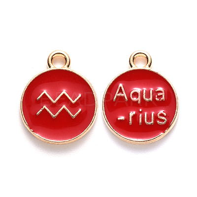 Alloy Enamel Pendants ENAM-S124-01A-07J-1
