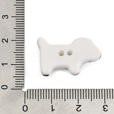 Dog Ceramic Buttons BUTT-I018-01A-01-1