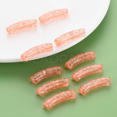 Transparent Crackle Acrylic Beads CACR-S009-001A-N52-1