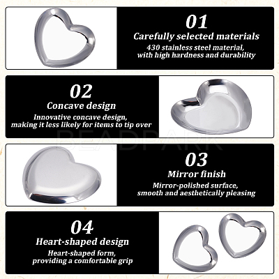 2Pcs 430 Stainless Steel Display Trays for Key Jewelry ODIS-SP0001-12P-1