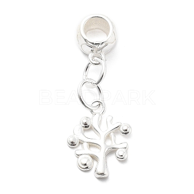 925 Sterling Silver European Beads STER-S009-01D-S-1