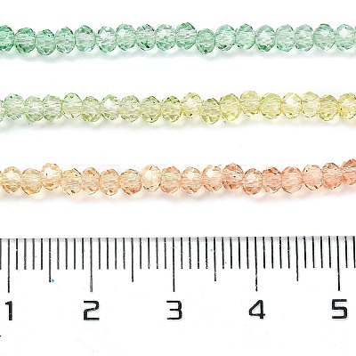 Transparent Painted Glass Beads Strands DGLA-A034-T1mm-A04-1
