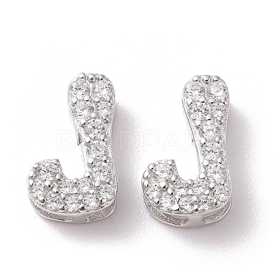 925 Sterling Silver Micro Pave Cubic Zirconia Beads STER-Z005-15P-J-1