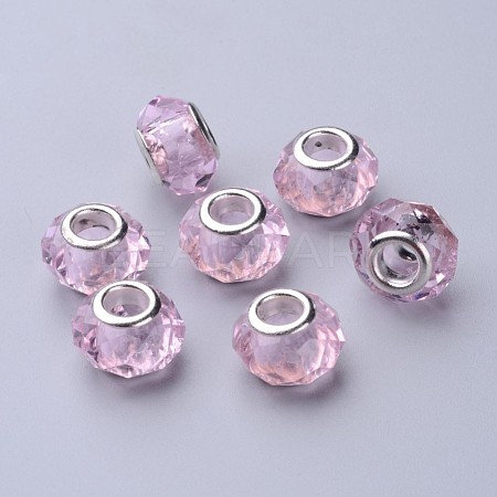 Handmade Glass European Beads GPDL25Y-29-1