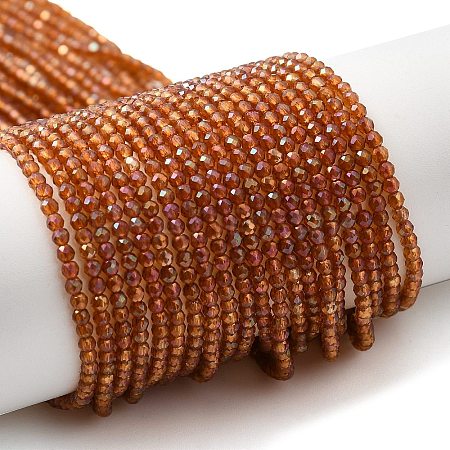 Electroplate Transparent Glass Beads Strands LS-GLAA-H021-01A-FR02-1