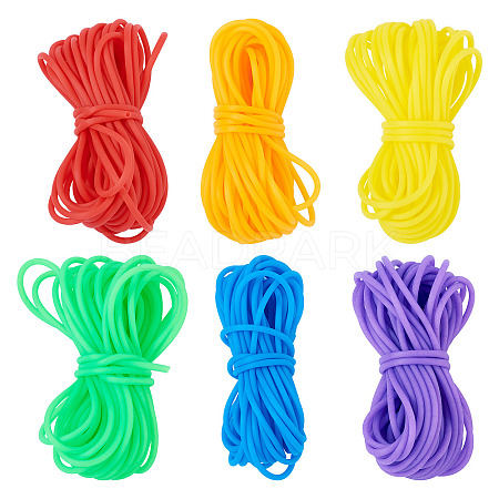 30M 6 Colors Hollow Pipe PVC Tubular Synthetic Rubber Cord RCOR-TA0001-15-1
