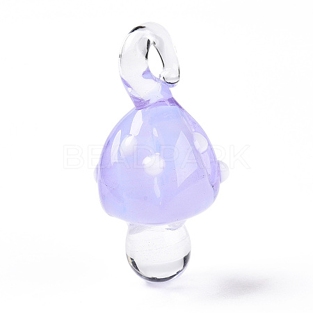 Handmade Lampwork Pendants LAMP-T021-23F-1