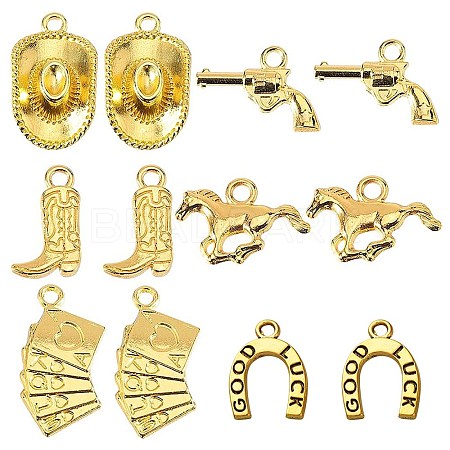 84Pcs 6 Styles Alloy Pendants FIND-SC0013-31-1