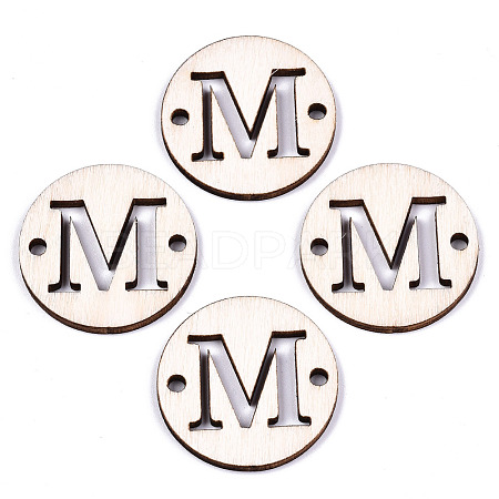 Unfinished Natural Poplar Wood Links Connectors WOOD-S045-140B-01M-1