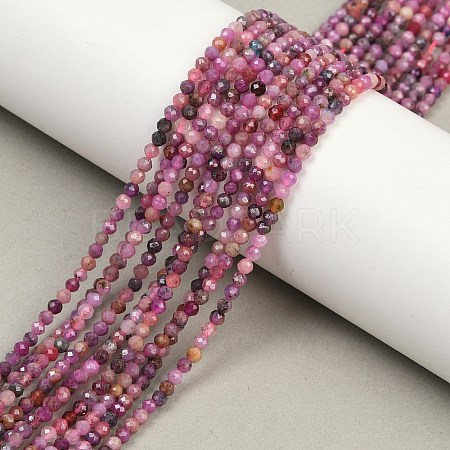 Natural Ruby Beads Strands G-P572-B01-2.5mm-1