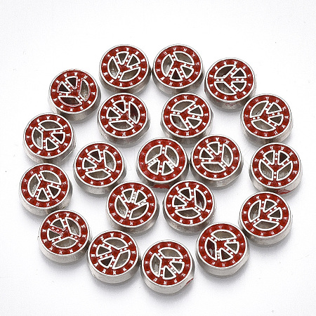 Alloy Enamel Cabochons PALLOY-T054-85-1