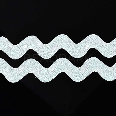 10 Yard Metallic Polyester Wavy Fringe Trim Ribbon SRIB-GF0001-38U-1