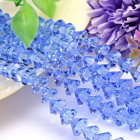 Faceted Cone K9 Glass G-M187-10mm-14A-1