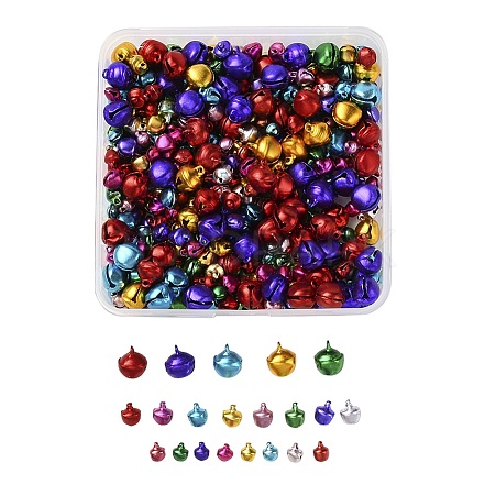 600Pcs 3 Style Aluminum Bell Charms ALUM-YW0001-01-1