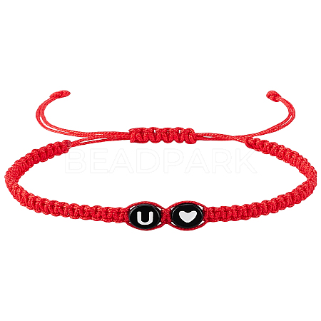 1Pc Adjustable Nylon Cord Braided Bracelets for Women Men BJEW-LP0001-31B-U-1