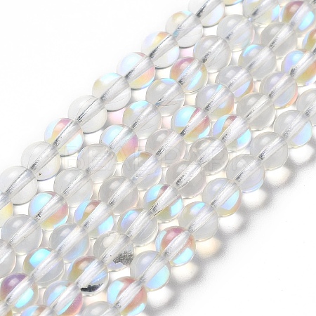 Synthetic Moonstone Beads Strands X-G-P528-J01-13-1