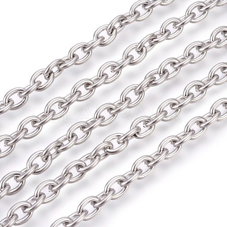 201 Stainless Steel Cable Chains CHS-L017-09E-01-1