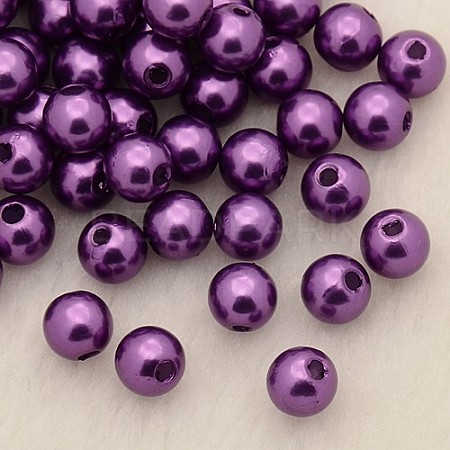 Imitation Pearl Acrylic Beads PL608-05-1