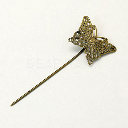 Iron Hair Stick Findings IFIN-I010-AB-NF-1