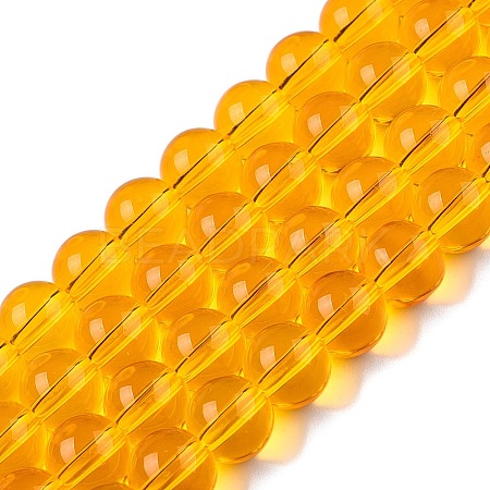 Transparent Glass Beads Strands X-GLAA-T032-T8mm-11-1