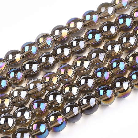 Electroplate Transparent Glass Beads Strands LS-GLAA-T032-T8mm-AB02-1