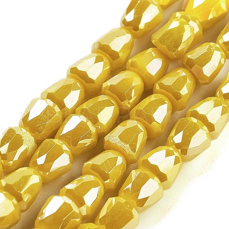 Electroplate Glass Beads Strands EGLA-D030-P4mm-B01-1