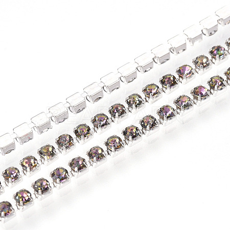 Iron Rhinestone Cup Chains CH-T006-01A-02-1
