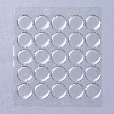 Plastic Clear Cabochons Epoxy Sticker AJEW-J031-01-1