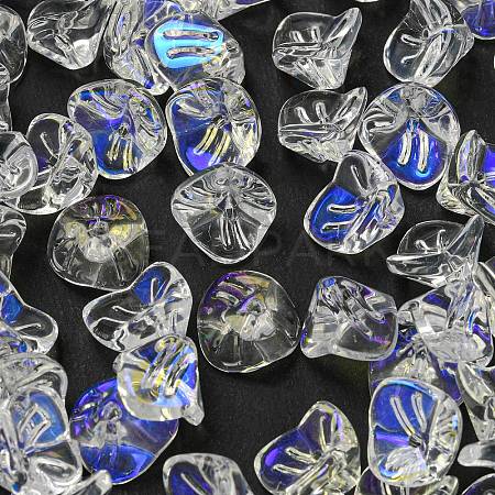 Electroplated Glass Beads GLAA-G119-01J-1