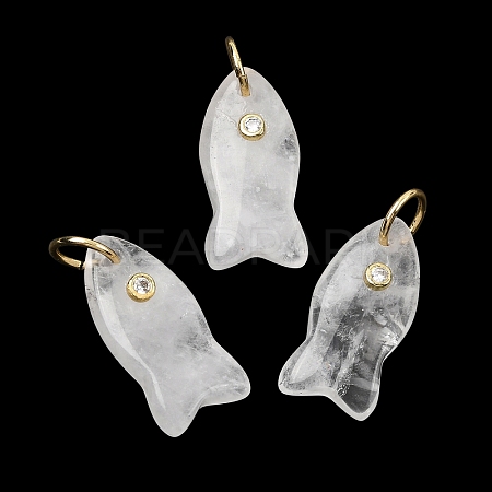 Natural Quartz Crystal Pendants G-A297-01G-14-1