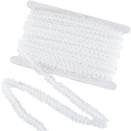 25M Nylon Elastic Pleated Lace Trim OCOR-CY0001-13A-1